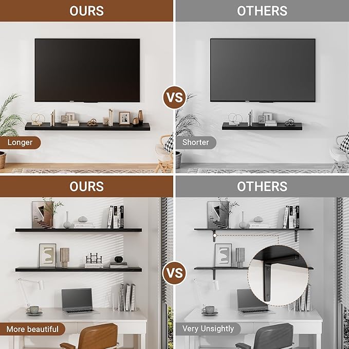 Heimlove 32 Inch Floating Shelves