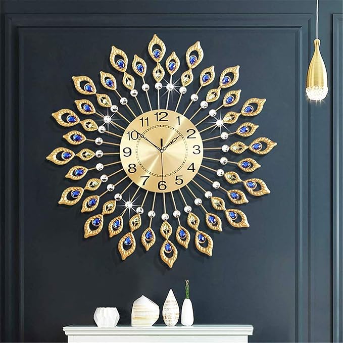 26.4 Inch Gold Large Wall Clock