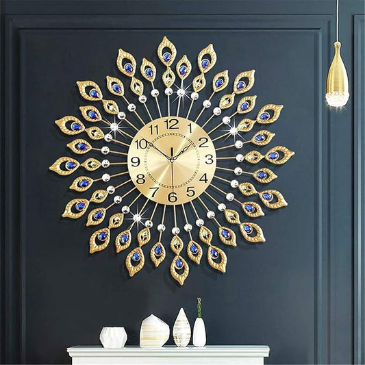 26.4 Inch Gold Large Wall Clock