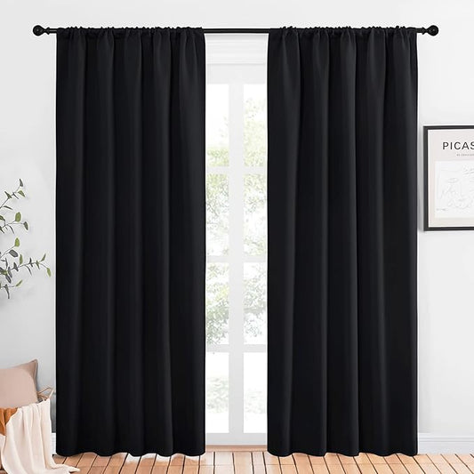 NICETOWN Black Out Window Curtains