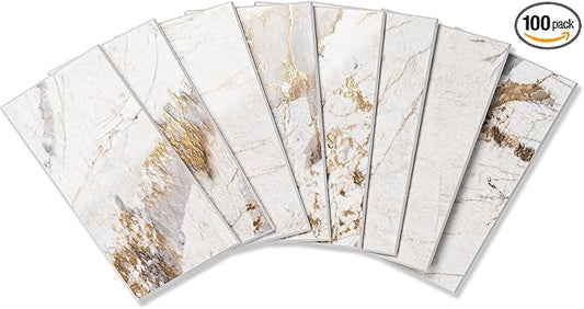 StyloVue 100 Pieces Peel and Stick Backsplash