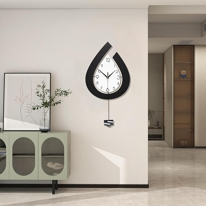 Large Wall Clock for Living Room Decor Big Decorative Pendulum Modern Wall