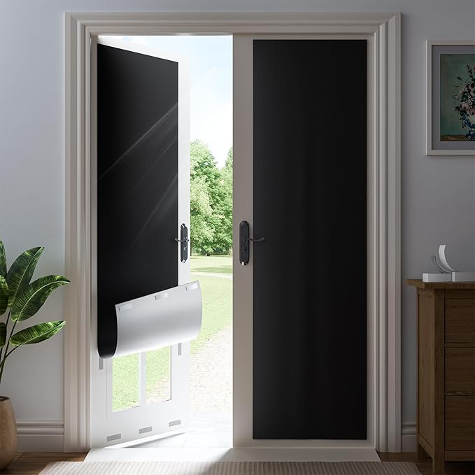 64" W x 64" L 100% Blackout Curtains, Total Darkness No-Drill Black Out Window
