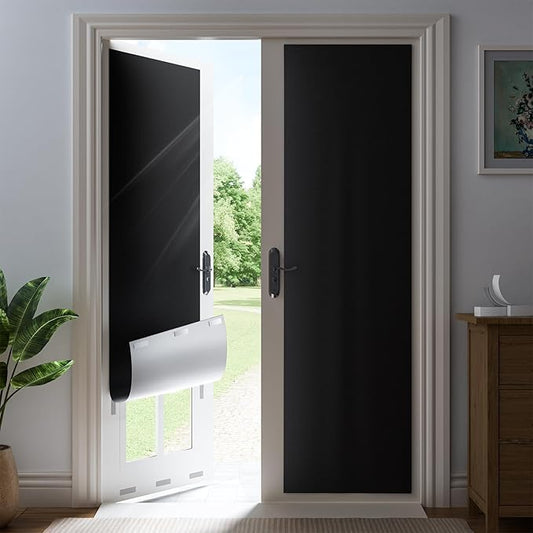 58" W x 64" L 100% Blackout Curtains, Total Darkness No-Drill Black Out Window