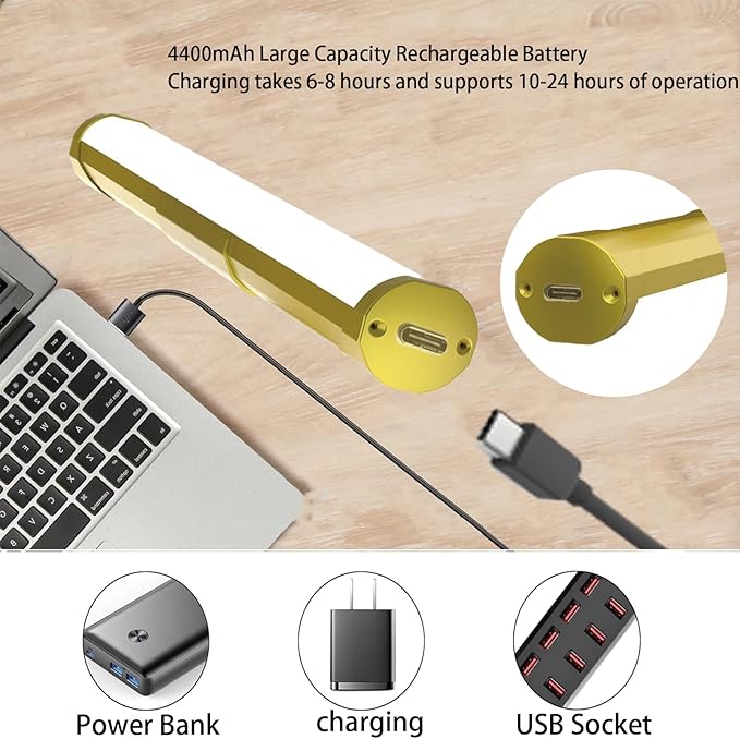 MIOBLUE Picture Light with Remote and Timer, 13.8in Rechargeable Picture Light