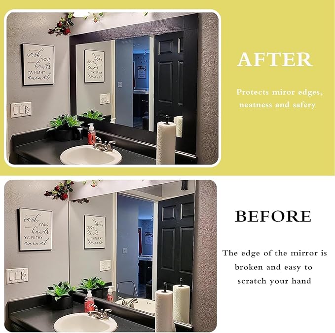 Teemall 10M Black Wood Grain Removable PVC Waterproof Border Wall Decor