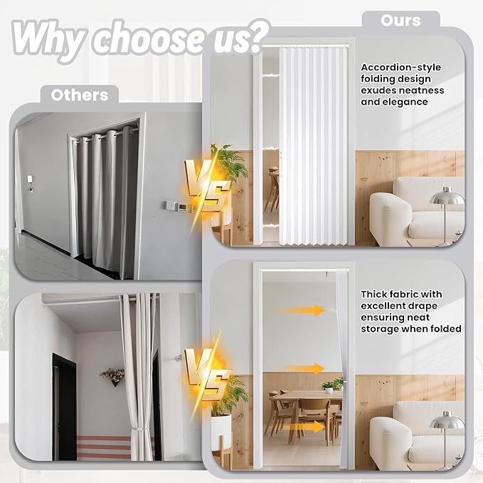 AJAZZ Blackout Magnetic Door Curtain