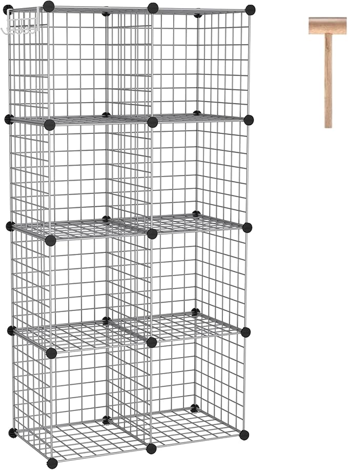 C&AHOME Wire Cube Storage, 8