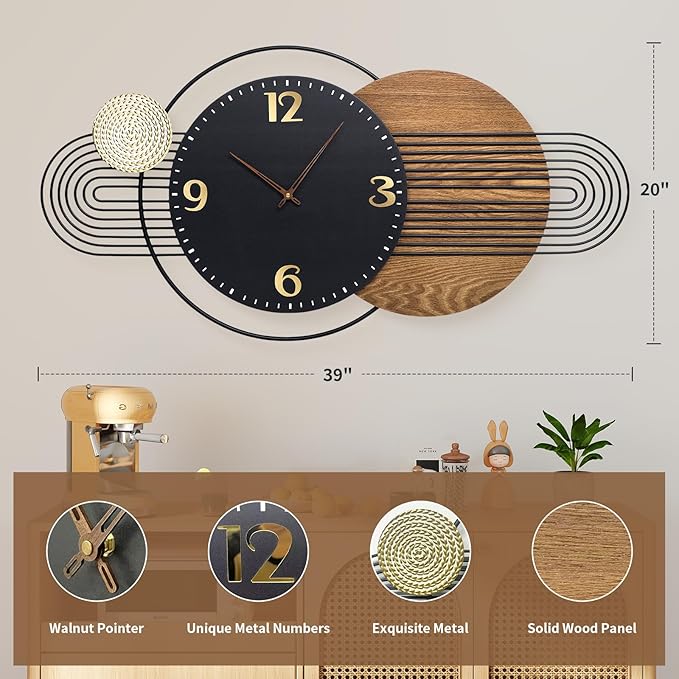 39X20 inch Extra Large Wall Clock