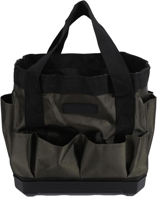 Zunate Heavy Duty Garden Tool Bag Organizer with 15 Pockets, Foldable & Standable, 600D Oxford Fabric & ABS Base for Gardening, Home Storage