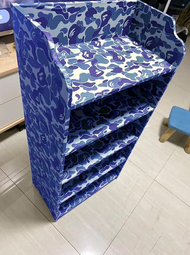 Self-Adhesive Vinyl Blue Camouflage Contact Paper Peel and Stick Camouflage
