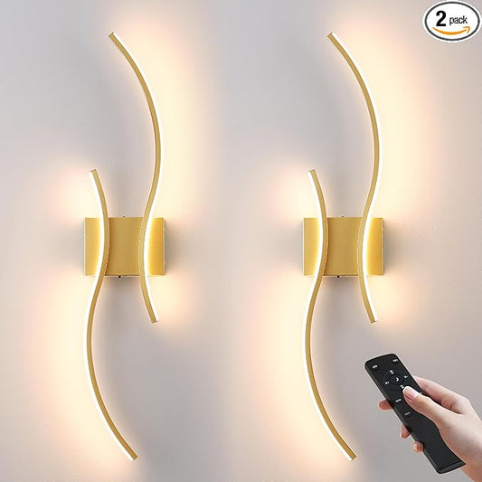 Battery Operated Wall Sconces Set of Two