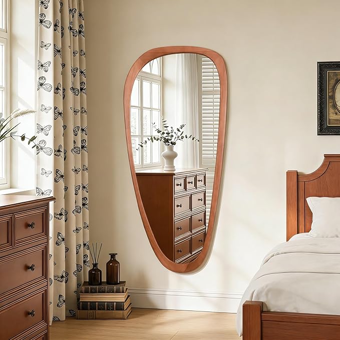 WallBeyond Asymmetrical Mirror, Irregular Mirror Full Length, Boho Wall Mirrors
