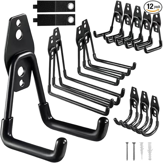 Garage Hooks, 12 Pack Wall Hooks