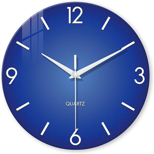 XFM Modern Simple Wall Clock 12 Inch Silent Non-Ticking Wall Clocks Battery