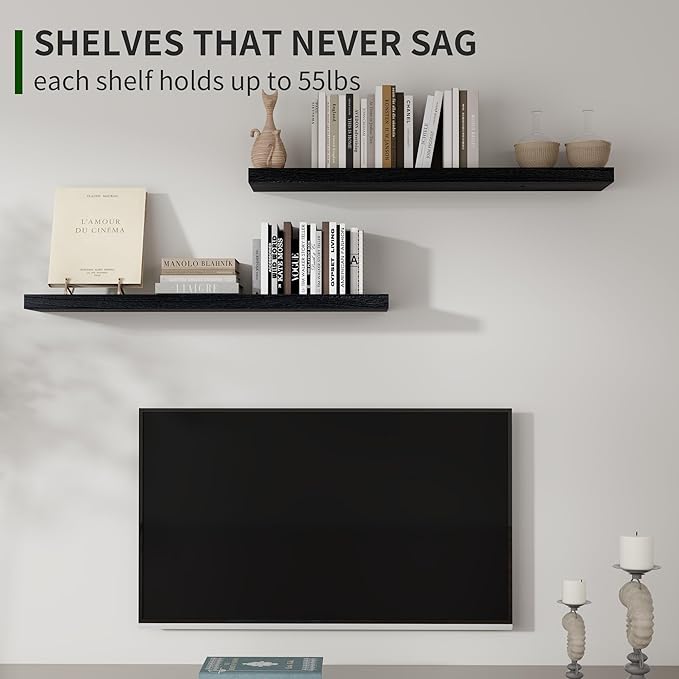 Marsmiles Wood Floating Shelves