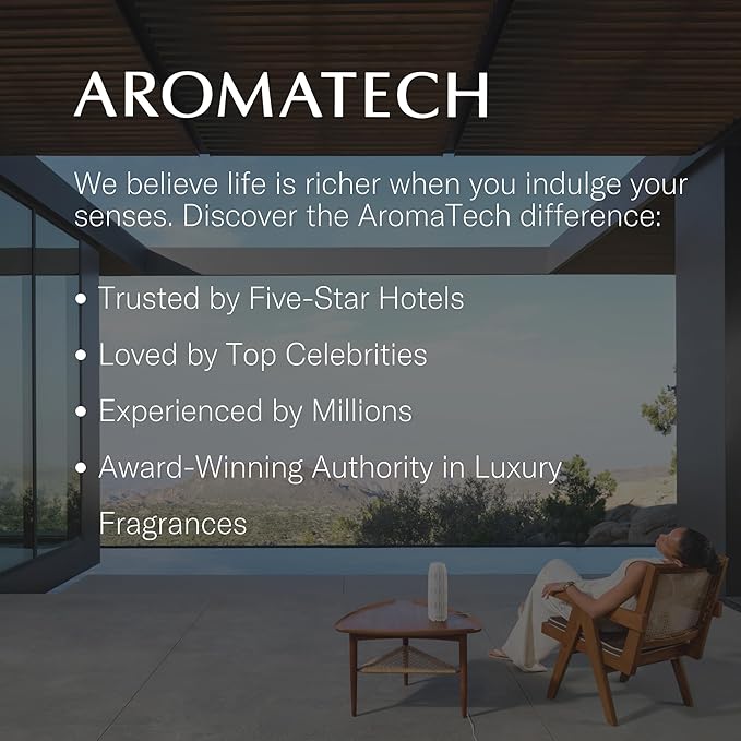 AromaTech The Hotel Premium Aroma Oil – Elevated & Luxurious Home Fragrance with Notes of Lavender, Citrus & Juicy Peach for Scent Diffusers, Cold-Air and UltraSonic Scent Machines – 60 mL