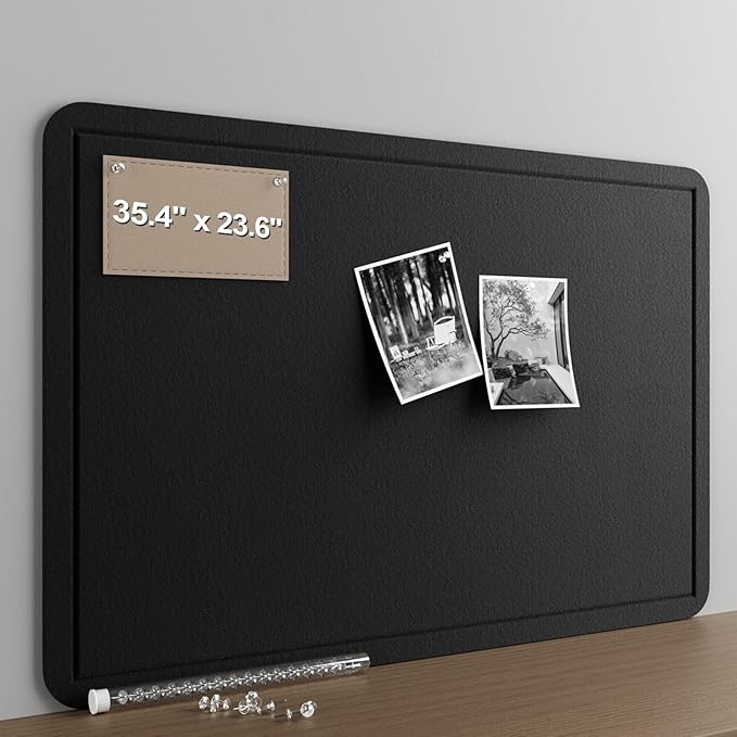 Large Felt Bulletin Board for Wall, Soft Felt Cork Board for Office, Home