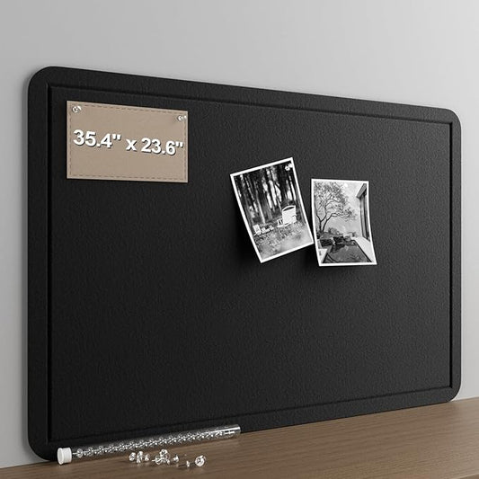 Large Felt Bulletin Board for Wall, Soft Felt Cork Board for Office, Home