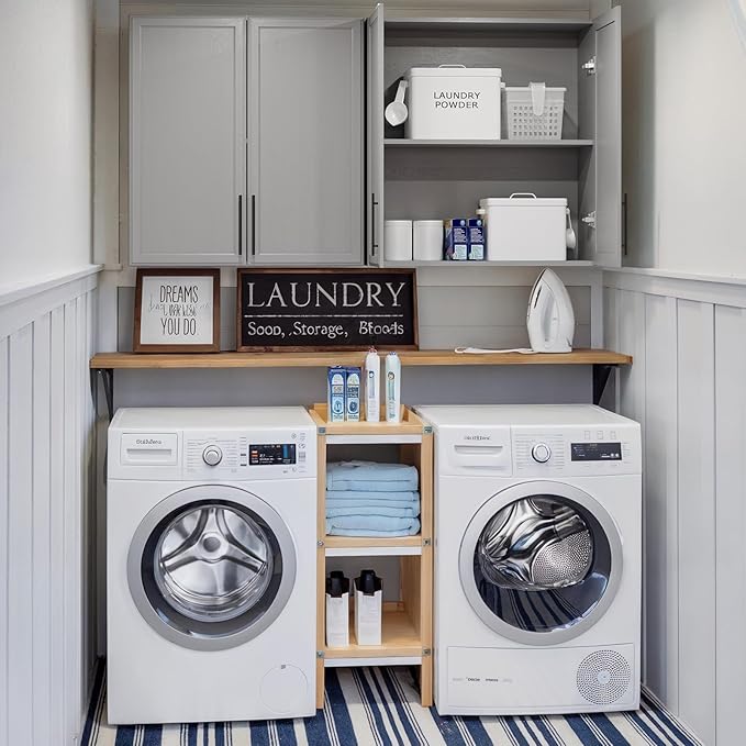 FIMELLO 30" Laundry Room Cabinets Wall Mounted, Wall Cabinets
