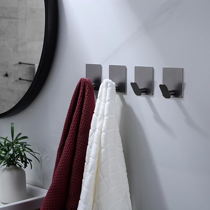 DELITON Towel Hooks for Bathrooms