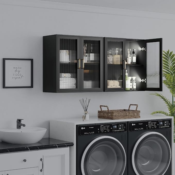 Furnaza LED Wall Storage Cabinets