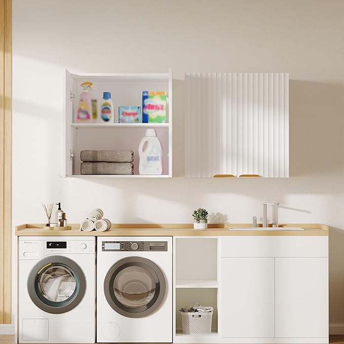 ChooChoo Bathroom Wall Cabinet, Kitchen Storage Cupboard Cabinet