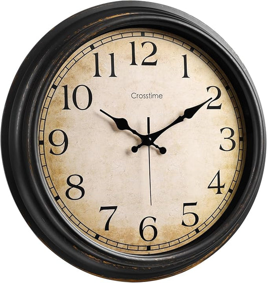 Crosstime 16 Inch Large Vintage Wall Clock