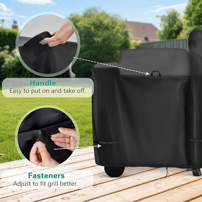 Grill Cover for Traeger Pro 22/34/575 Smoker Grill, 41inch Outdoor BBQ Grill Cover Waterproof heavy duty for Traeger Lil'Tex Elite, Eastwood, Z-Grill Series Smoker Grills-41"L x 27"W x 47"H