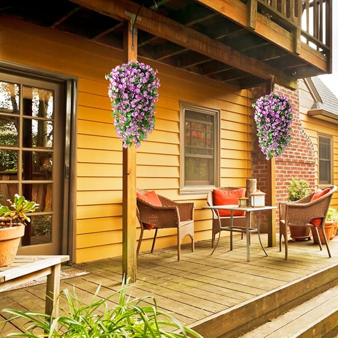 ZFProcess Artificial Fake Hanging Flowers Plants