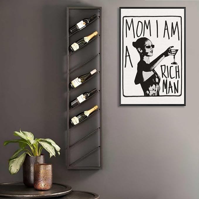 Mom I Am A Rich Man Aesthetic Retro Music Goblet Poster Feminist canvas Wall
