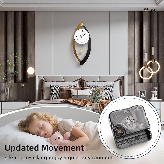 23.6 x 9.8inch Decorative Wall Clocks