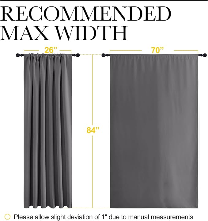 NICETOWN Blackout Curtain Panels