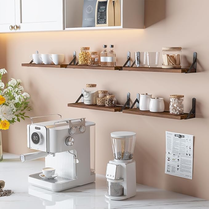 YGEOMER 16.5 Inch Floating Shelves
