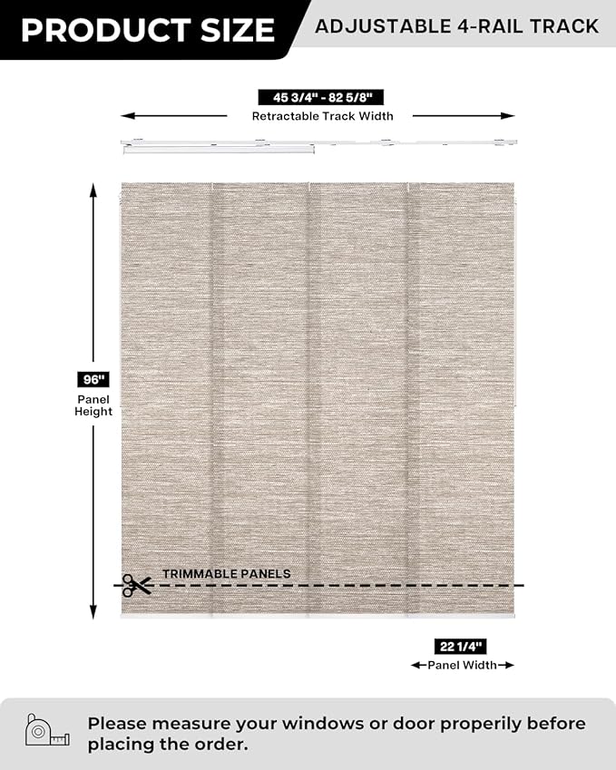 Lazblinds Adjustable Vertical Blinds