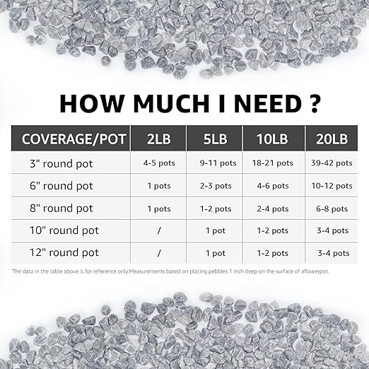 5lbs Natural Gravel Pebbles for Succulents and Cacti, 1/5 Inch Decorative River Stones – Perfect for Vases, Aquariums, Terrariums, and Outdoor Gardening, Mixed Colors (Grey, 5 Pounds)