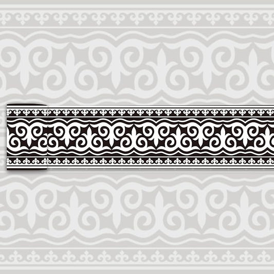 Wallpaper Border Trim Peel and Stick Vintage Black and White Boarders Self