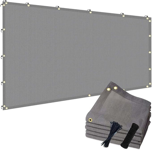 90% 6x6ft Sun Shade Cloth for Outdoor Deck Backyard Patio Garden Pergola Cover Canopy Gray