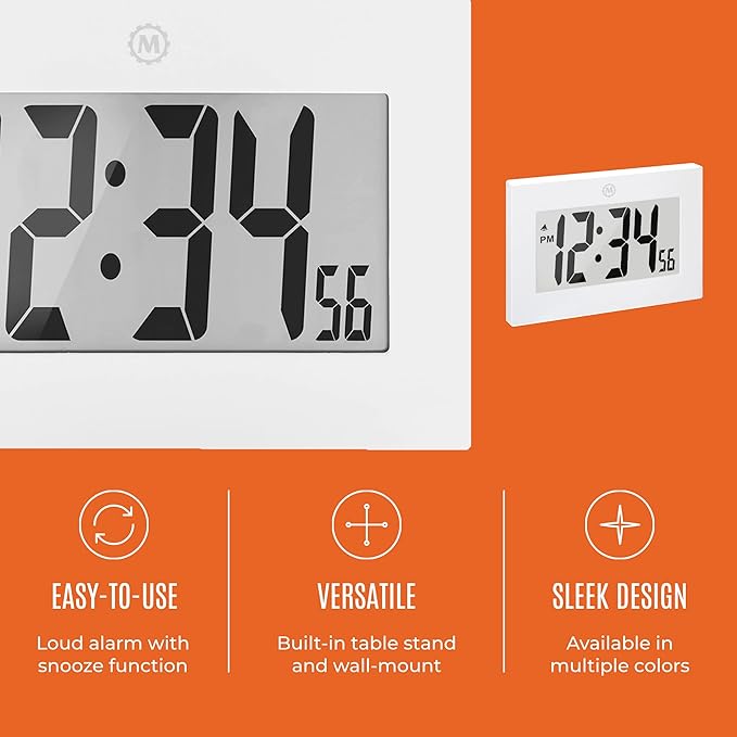 MARATHON Large Digital Wall Clock