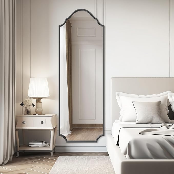 WallBeyond Arched Full Length Mirror Wall Mounted, Living Room, Hanging or