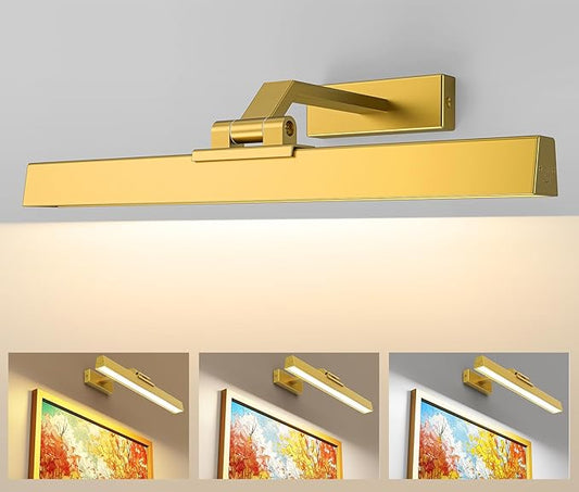 Afyuol Picture Lights Wall Light 16in CCT Gallery Light | Battery Operated