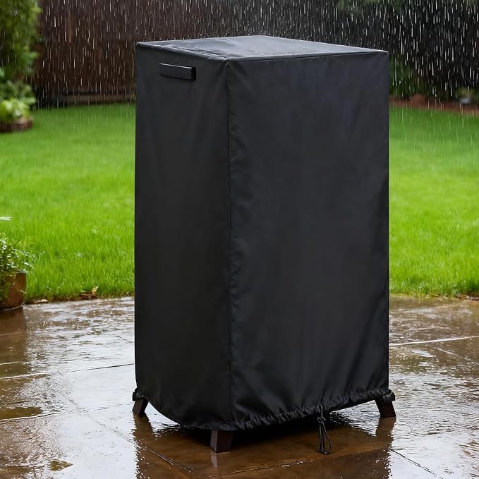 Smoker Cover for Royal-Gourme-t SE2805 28-Inch Analog Electric Smoker, Waterproof Outdoor BBQ Electric Smoker Cover - 21" L x 20" W x 33" H