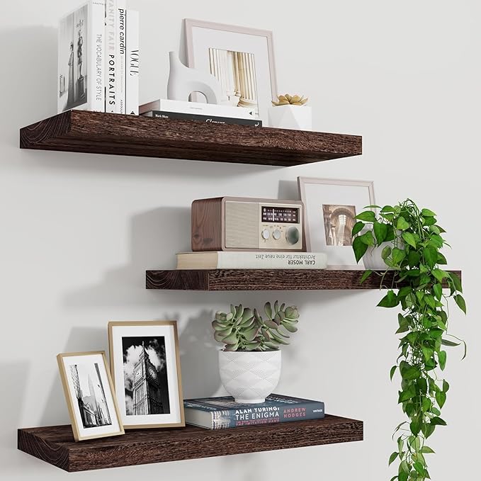 Marsmiles Wood Floating Shelves