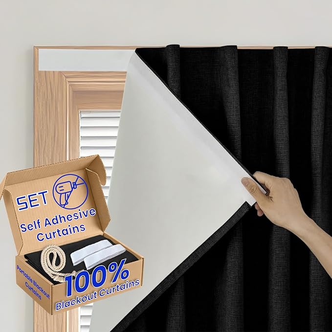 Magic Tape Window Curtain