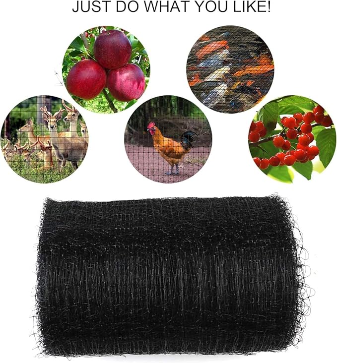 Feitore Deer Fence Netting, 7 x 100 Feet Anti Bird Deer Protection Net Reusable Protective Garden Netting for Plants Fruit Trees Vegetables Against Birds and Other Animals