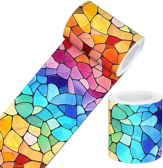 IVN Wallpaper Border Peel and Stick Decorative Wall Trim Self Adhesive Vibrant