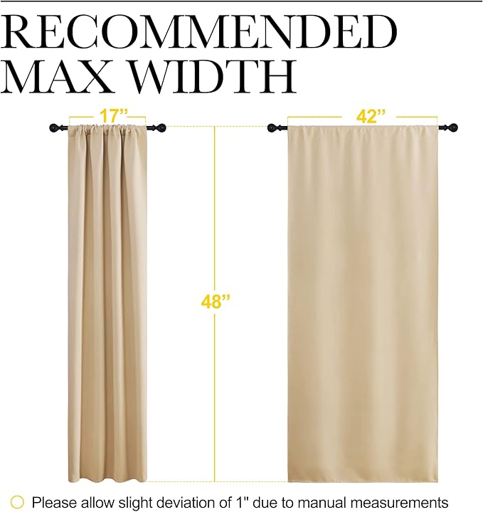 NICETOWN Blackout Room Darkening Curtains