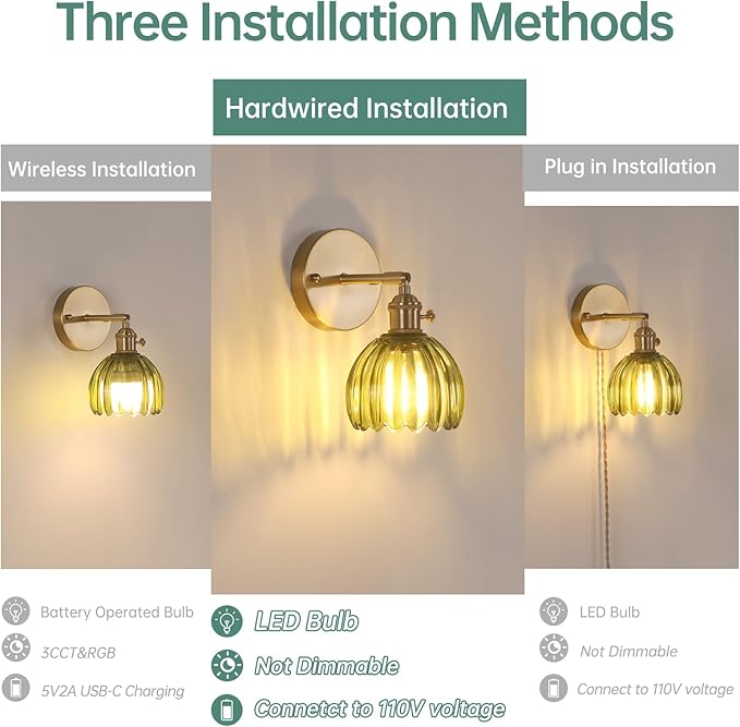 Shenmoyl Vintage Wall Sconces