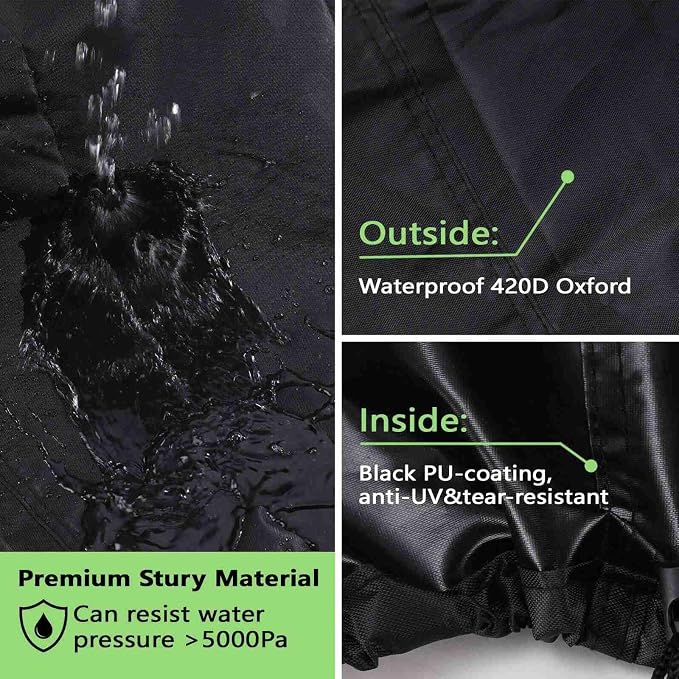 Cover for Ninja Woodfire Grill, Waterproof Outdoor Cover for Ninja Woodfire Smoker OG700 Series, 420D Oxford Sturdy Weather Resistant Grill Accessories XSKCOVER
