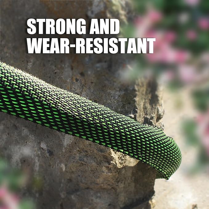 Relxitl Garden Hose 75 FT, Heavy Duty Water Hose with Aluminum Fittings, Puncture Proof All-weather, Ultra-Lightweight and Flexible, Watering and Cleaning for Outdoor